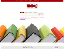 Tablet Screenshot of biblio1.com.br